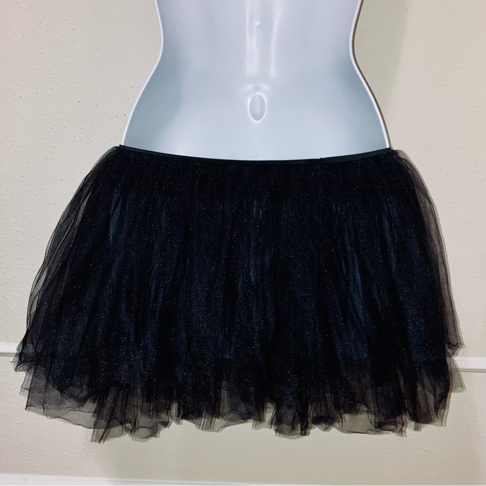Chic Black Tulle Mini Skirt sz.M - Picture 4 of 5